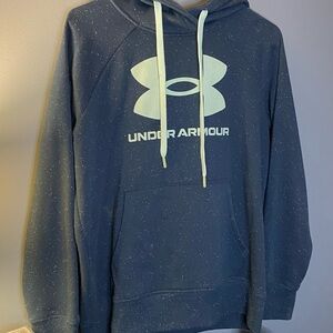 SMALL Under Armour Hoodie | Blue / Green | Unisex | Gently Used